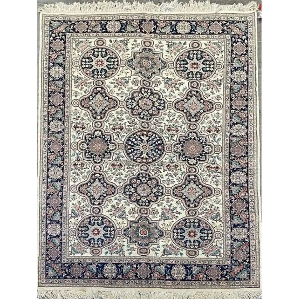 One Of The Kind Persian Tabriz Rug 6'1" x 9'1" zandirugs